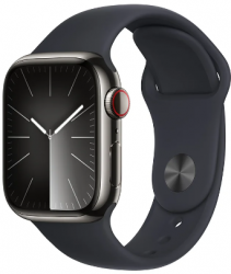 Apple Watch Series 9 GPS + Cellular 41mm Graphite Stainless Steel Case with Midnight (MRJ93SA/A)