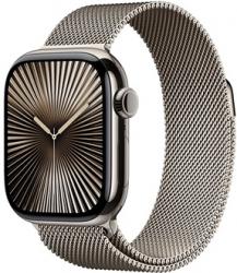 Apple Watch Series 10 GPS + Cellular 42mm Natural Titanium Case with Natural Milanese (MWXF3SA/A)