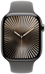 Apple Watch Series 10 GPS + Cellular 46mm Natural Titanium Case with Stone Grey (MWYA3SA/A)