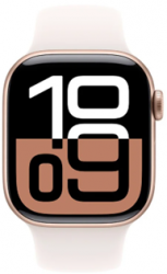 Apple Watch Series 10 GPS + Cellular 46mm Rose Gold Aluminium Case with Light Blush (MWY73SA/A)