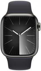Apple Watch Series 9 GPS + Cellular 41mm Graphite Stainless Steel Case with Midnight (MRJ83SA/A)