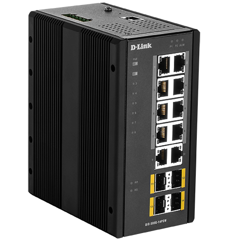 Outdoor 5 Port Gigabit PoE Network Switch : (4) Power Over Ethernet  IEEE802.3af + (1) Uplink RJ45 Ports : 1,000Mbps, IP66 Weatherproof, 65W :  Business